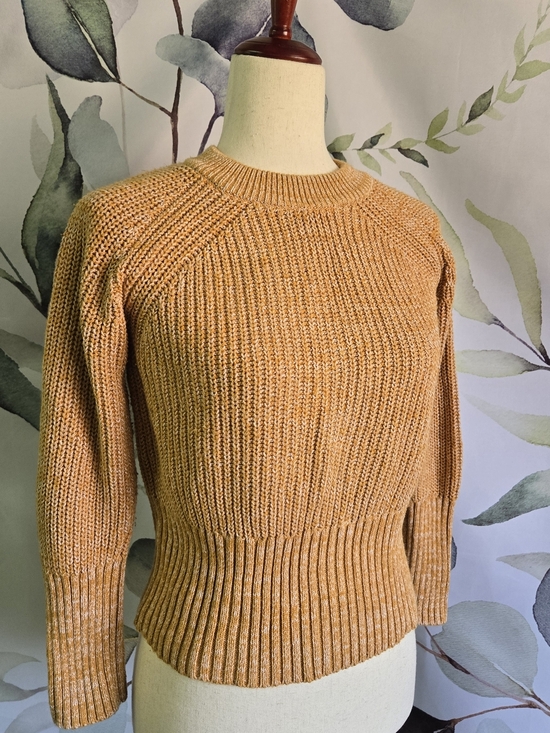 Universal Thread Sweaters - UNIVERSAL THREAD | Shaker Stitch Cropped Sweater in Marigold sz XS